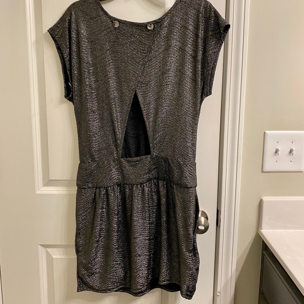 Bcbgeneration Metallic Silver Dress. - image 3
